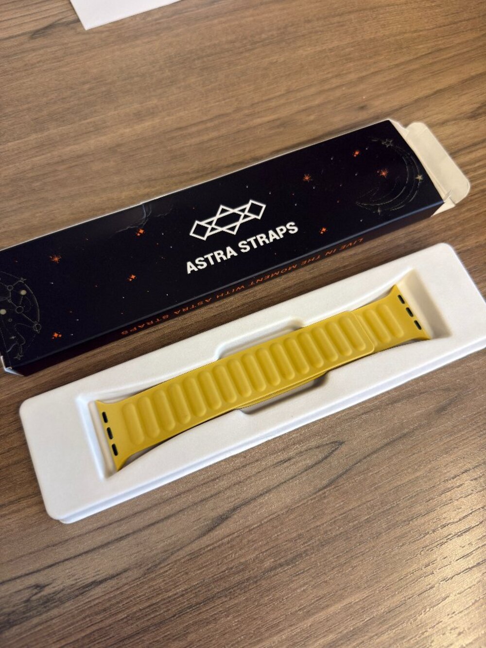 NEW - Astra Straps // Vista Silicone Link Band in Yellow